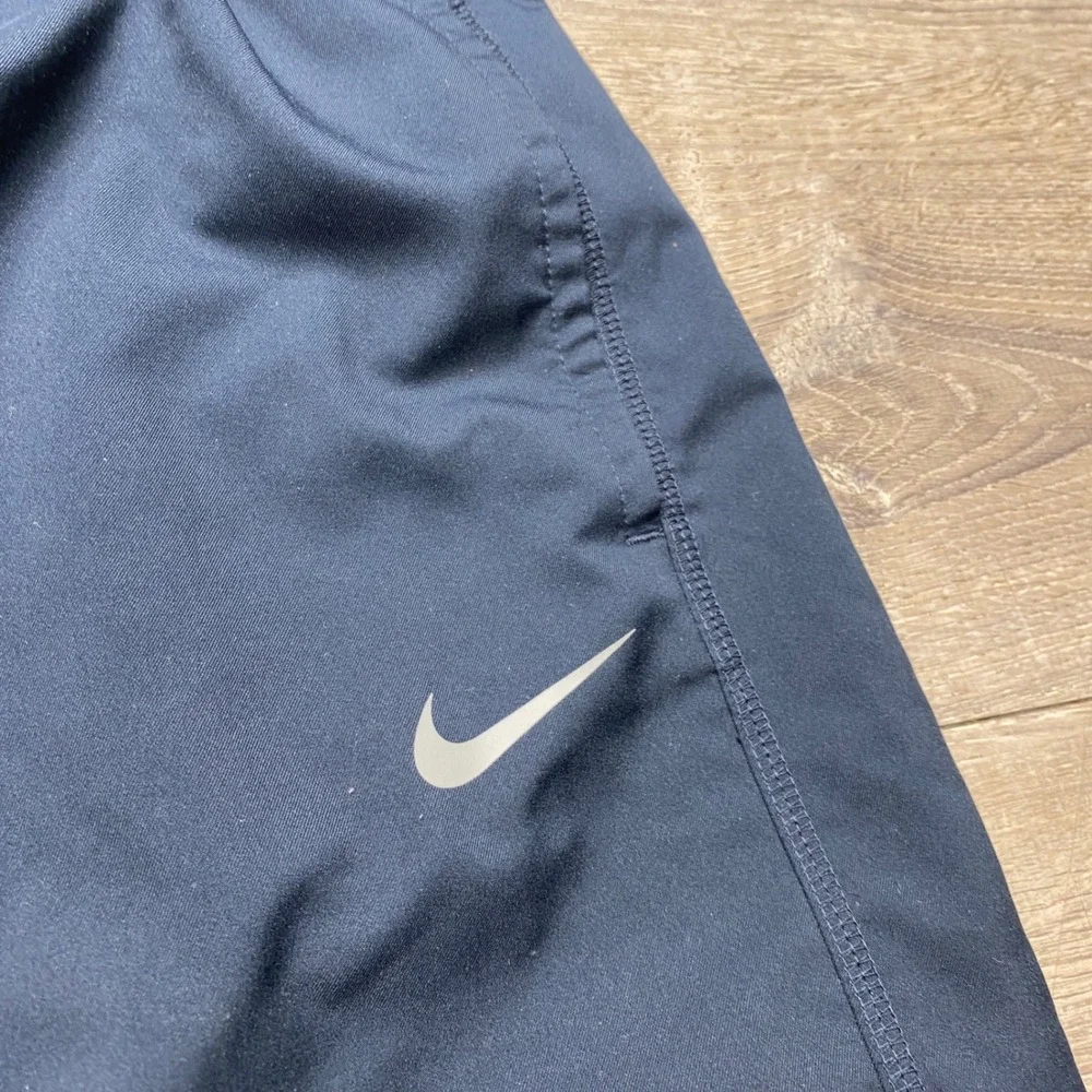 Nike Track Pants Mens Medium Black Dri-FIT Bungee Hem Athletic Training 377786